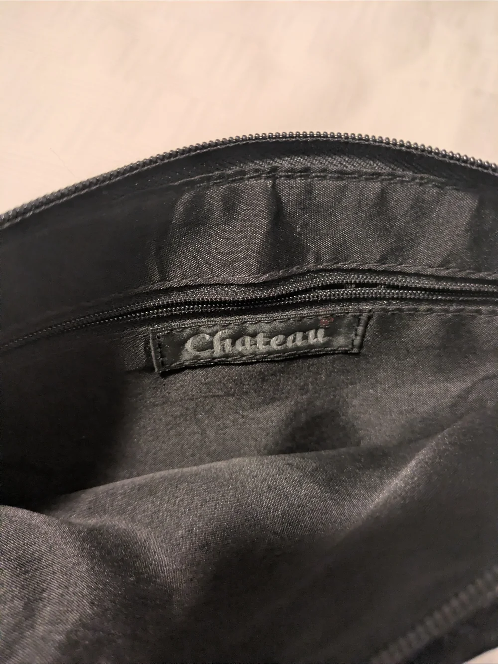 Black Floral Sequin Evening Clutch- Chateau
